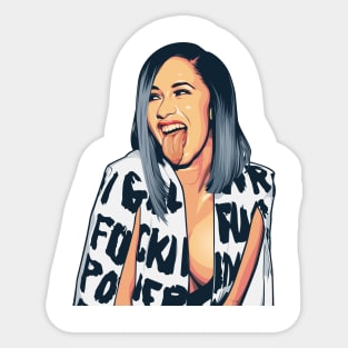 Cardi B Sticker